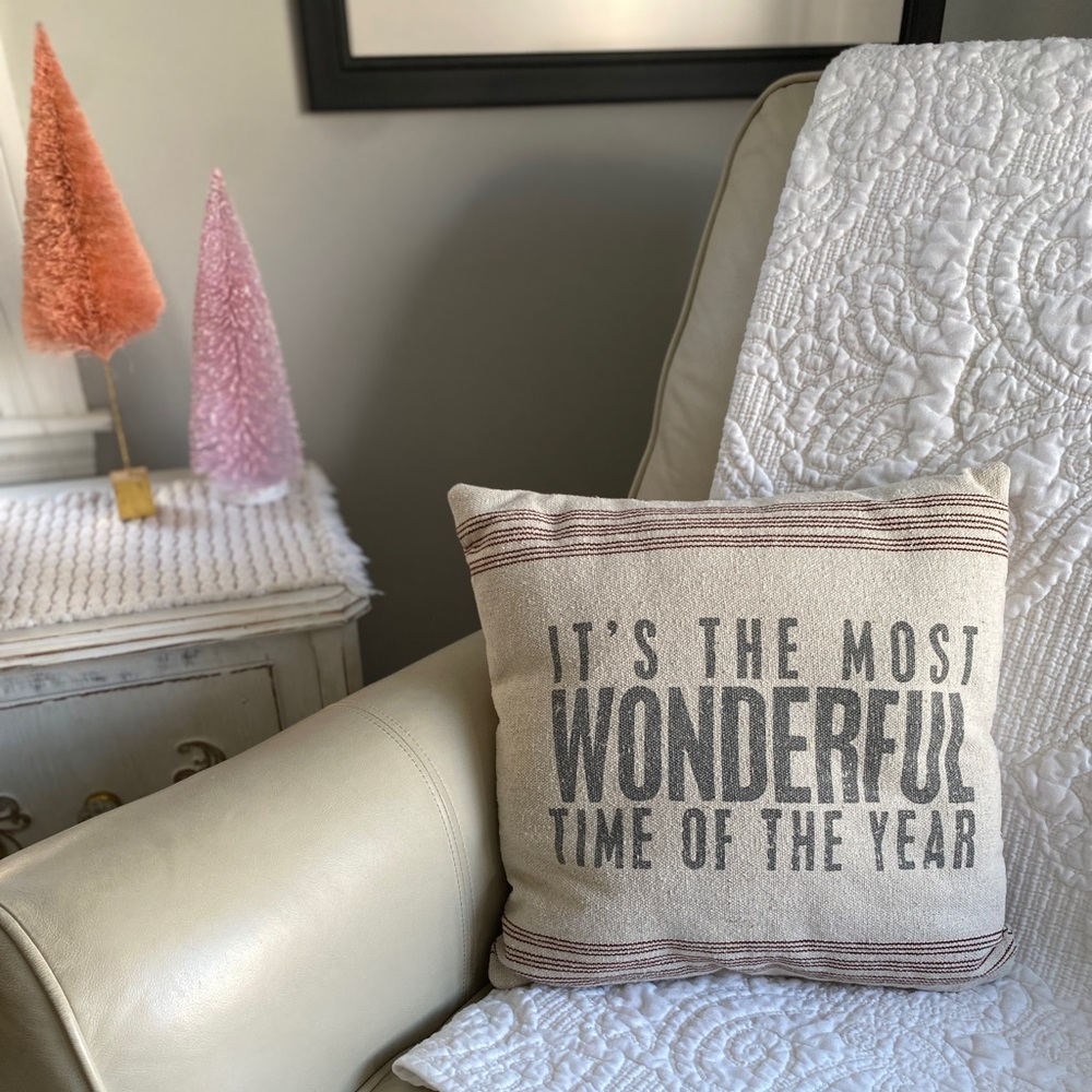 Paper Source Christmas Pillow